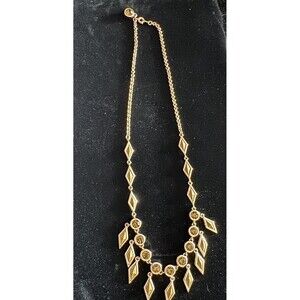 Marc By Marc Jacob’s Rose Gold Bling Necklace Boho Glam Y2K Dangle Statement